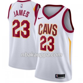 Cleveland Cavaliers LeBron James 23 Nike 2017-18 Valkoinen Pelipaidat Swingman - Miesten